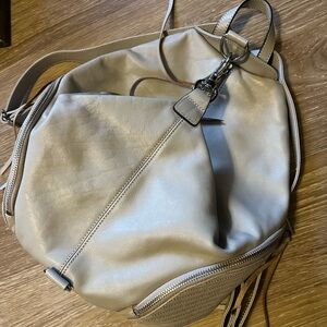 💥SOLD💥Rebecca Minkoff Julian Backpack Gray Quilted Large Size EUC